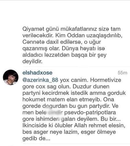Elşad Xose şəhidlərimizin ruhunu təhqir etdi (FOTO) Elşad Xose şəhidlərimizin ruhunu təhqir etdi (FOTO)