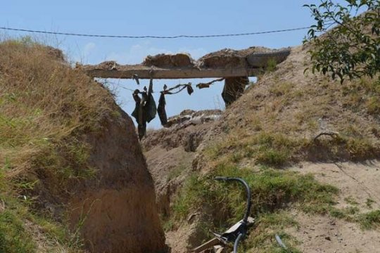 Bu da Azərbaycan Ordusunun ələ keçirdiyi erməni postu - Foto