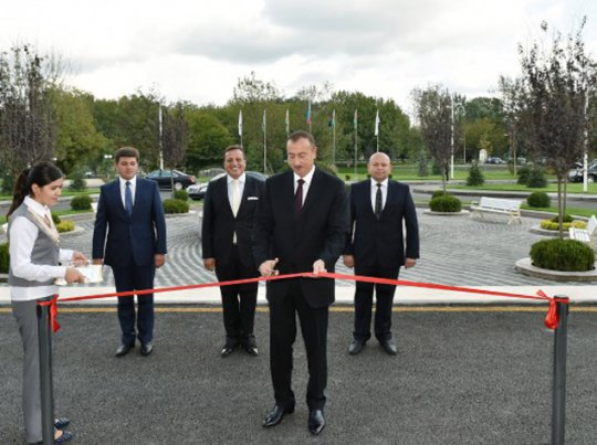 Azərbaycan prezidenti İsmayıllı və Qəbələ rayonlarına səfər edib