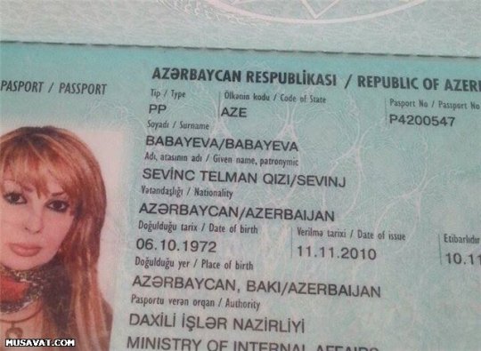Sevinc Babayevanın “itkin pasportu” üzə çıxdı — sensasiya