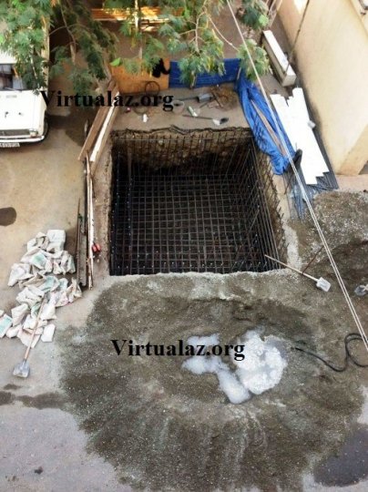 Bakıda bu da oldu: yaşadığı binada özünə şəxsi lift tikdirir - (Fotolar)