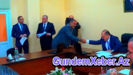 Səlim Müslümov İmişlidə polis nəzarəti altında qəbul keçirdi...