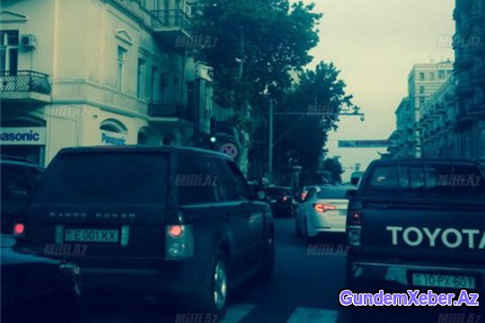 Bakıda Ermənistan nömrəli avtomobil – FOTO