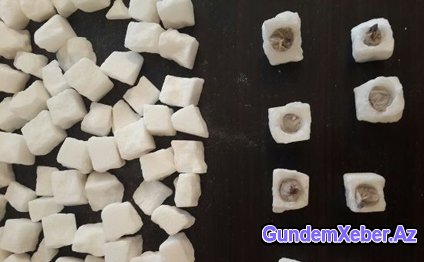 Qəndin içində heroin (FOTO)