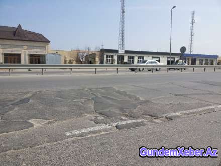 Bakı-Sumqayıt yolu bərbad hala düşüb