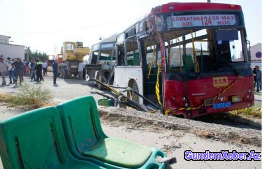 Bakıda 3 sərnişin avtobusu toqquşub: ölən və xəsarət alanlar var