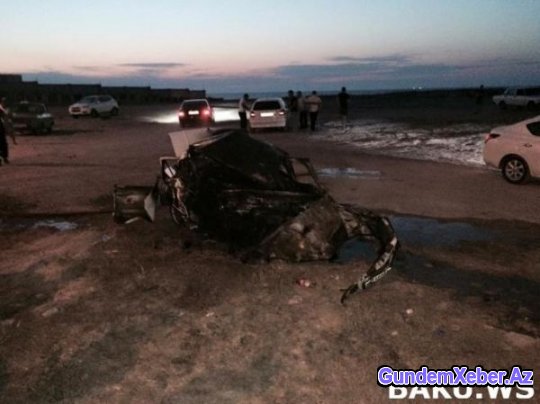 Sabunçuda ağır qəza törədən idmançı "Range Rover"i 150 ilə sürürmüş - Foto