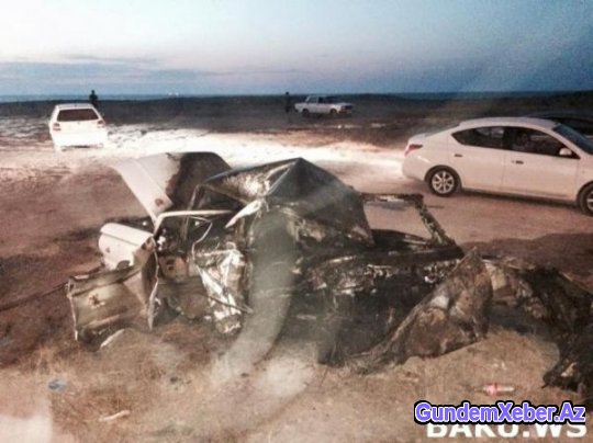 Sabunçuda ağır qəza törədən idmançı "Range Rover"i 150 ilə sürürmüş - Foto