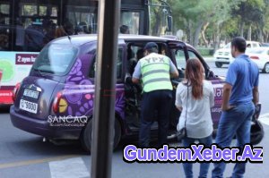 Yol polisi motosikleti cərimə meydançasına taksi ilə apardı