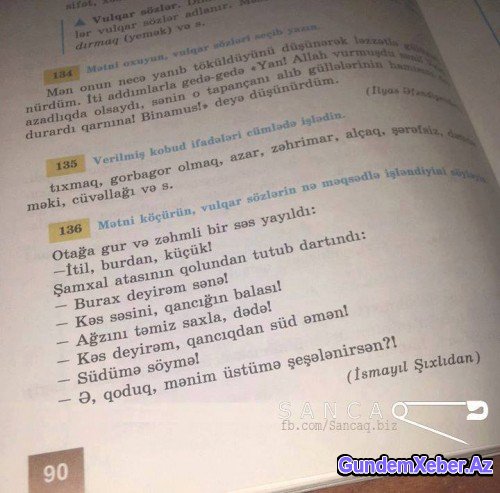 «Dərslik» belə olar: Söyüşün biri 1 qəpik - Foto