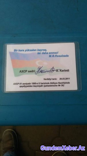 AXCP üzvündən Əli Kərimlinin müşavirinə sərt cavab - "Rayonda cibgirlik üstündə həbs olunan..."