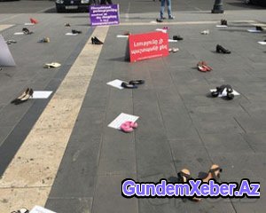 Ermənistanda qadın zorakılığına qarşı aksiya keçirildi
