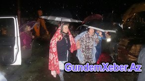 Lənkəranda çayqırağı kəndləri su basıb - VİDEO