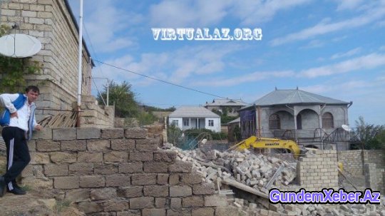 Zığda məmurlarla qarşıdurma: bir ev söküldü, intihar anonsu verildi