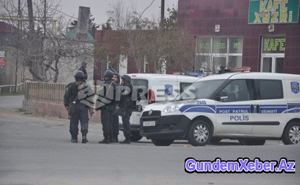 Nardaranda polislər üçün çadırlar quruldu