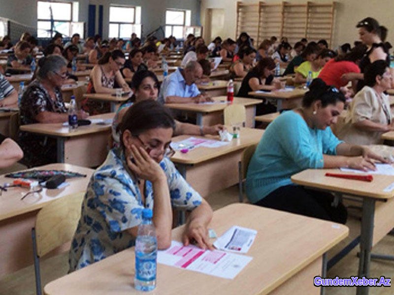 Müəllimlərin imtahanı başladı