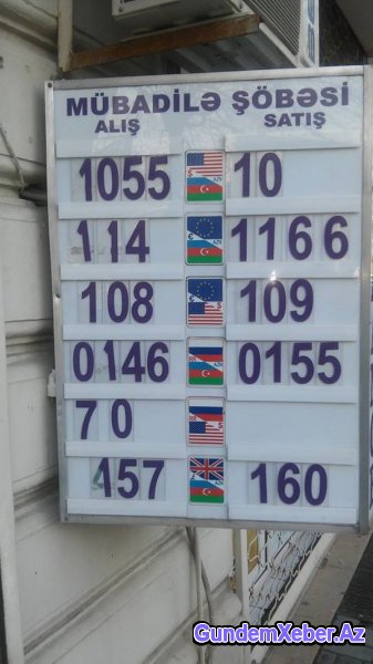 “Exchange”lərdə son vəziyyət – Dollar 1,6 manata satılır