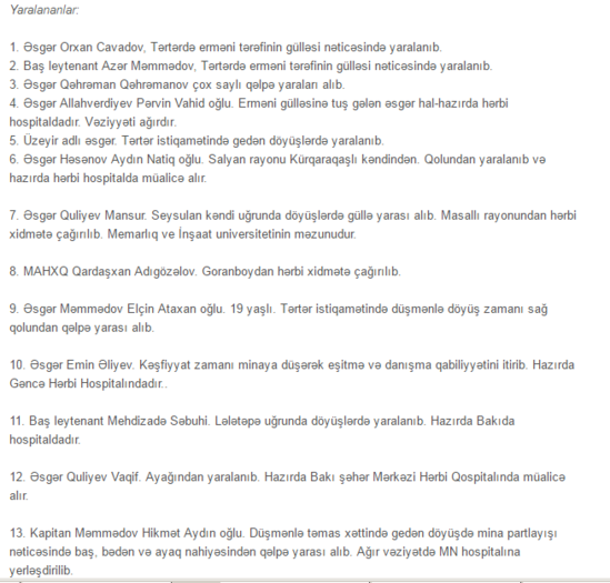 1-5 aprel arası döyüşdə həlak olan ŞƏHİDLƏRİMİZİN TAM SİYAHISI - FOTOLAR - 93 ŞƏHİD 1-5 aprel arası döyüşdə həlak olan ŞƏHİDLƏRİMİZİN TAM SİYAHISI - FOTOLAR - 93 ŞƏHİD