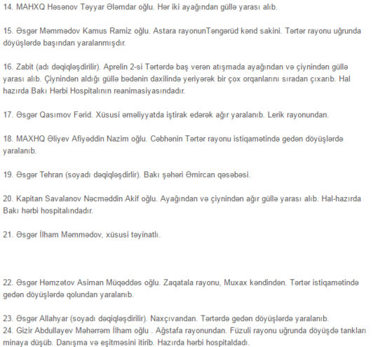 1-5 aprel arası döyüşdə həlak olan ŞƏHİDLƏRİMİZİN TAM SİYAHISI - FOTOLAR - 93 ŞƏHİD 1-5 aprel arası döyüşdə həlak olan ŞƏHİDLƏRİMİZİN TAM SİYAHISI - FOTOLAR - 93 ŞƏHİD