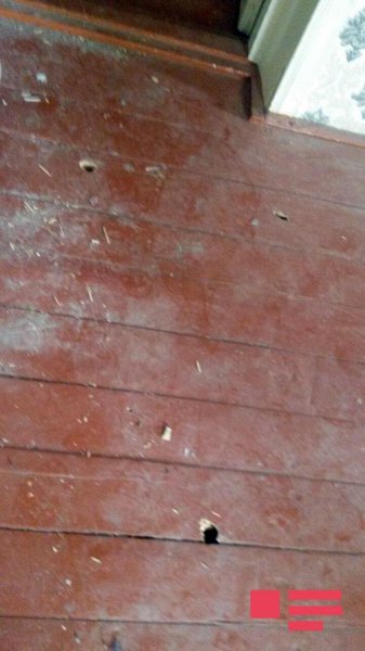 Ermənilərin atdığı mərmi Tərtər sakininin evini dağıtdı - FOTO