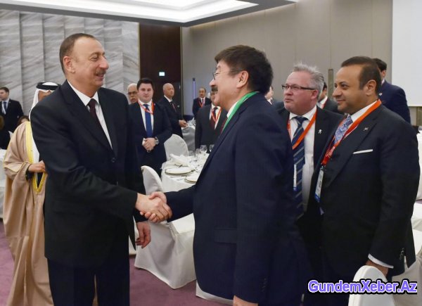 Prezident İlham Əliyev və xanımının adından VII Qlobal Forum iştirakçılarının şərəfinə ziyafət verilib - FOTO