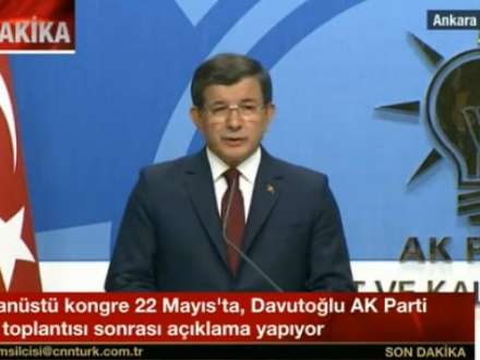Türkiyənin baş naziri Ahmet Davudoğlu baş nazir vəzifəsindən gedir - CANLI YAYIM ÖZƏTİ, VİDEO - (Yenilənib)
