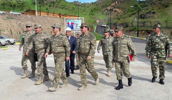 Cəbhə bölgəsində yeni tikilən hərbi hissə istifadəyə verilib