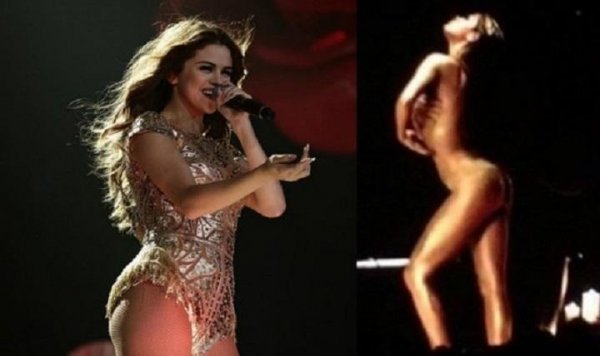Selena Qomez səhnədə tamam soyundu - ŞOK FOTOLAR
