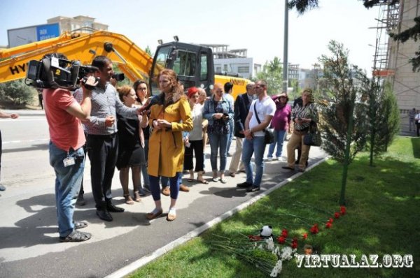 Bakıda yanan bina faciəsi hələ bitməyib