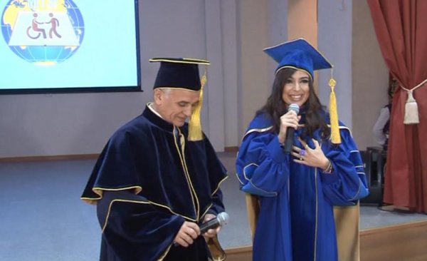 Leyla Əliyevaya Moskva Dövlət Humanitar İqtisad Universitetinin fəxri professoru diplomu təqdim olunub - FOTO