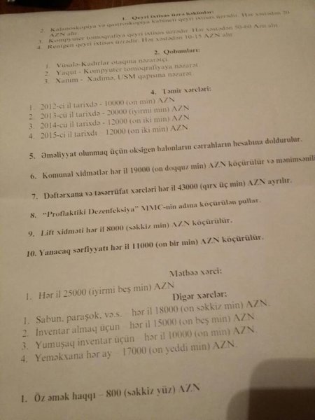 Cəlilabad Rayon Müalicə və Diaqnostika Mərkəzinin baş həkimi haqda ŞOK DOSYE