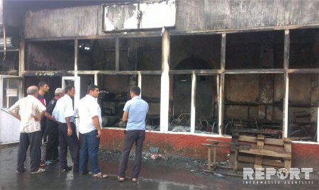 TƏCİLİ! Qaz balonu partladı, bazar yandı - YENİLƏNİB - VİDEO - FOTO
