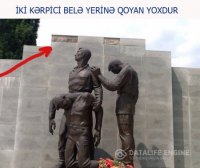 Balakəndə Heydər Əliyev və şəhidlərimizə böyük hörmətsizlik - FOTOFAKT