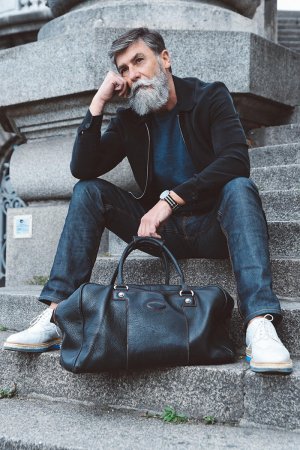 60 yaşlı kişi saqqal saxladı, model oldu - FOTO
