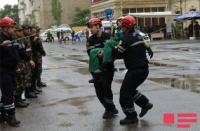 “AKKORD” şirkətinin inşa etdiyi yaşayış binasında yanğın olub