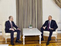 Prezident İlham Əliyev Gürcüstanın xarici işlər nazirini qəbul edib