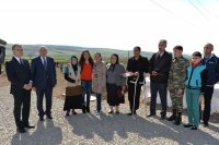 Leyla Əliyeva İsmayıllıda aztəminatlı ailələr üçün meyvə bağlarının salınmasında iştirak edib