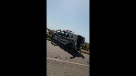 Bakıda dəhşətli qəza: polis maşını ilə "Porsche" toqquşdu: 1 polis öldü, digərləri yaralandı - VİDEO - FOTO