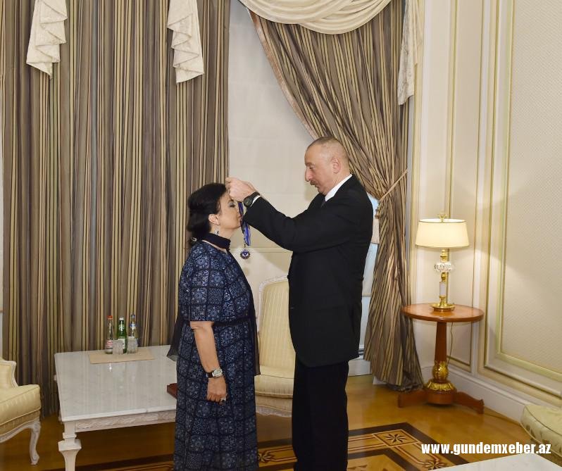 Prezident İlham Əliyev Fidan Qasımovanı qəbul edib - FOTO