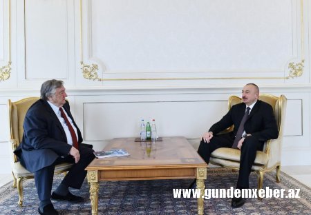 Prezident İlham Əliyev Rusiyanın "Zavtra" qəzetinin baş redaktorunu qəbul etdi