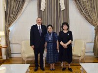 Prezident İlham Əliyev Fidan Qasımovanı qəbul edib - FOTO