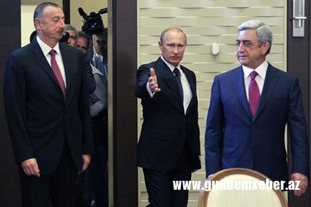 Putin prezident İlham Əliyevlə Sərkisyan arasında görüş təşkil edir
