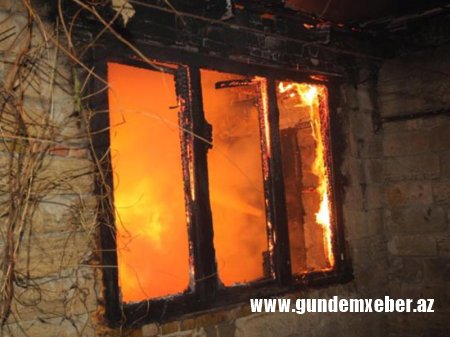 Cəlilabadda 3 otaqlı ev yandı