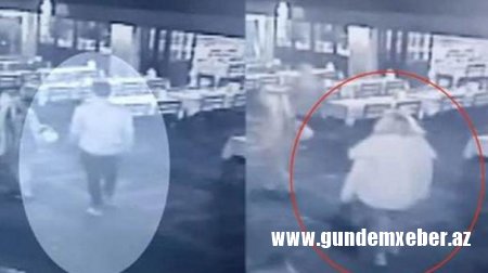Ofisiant tualetin yerini soruşan qızı zorladı - FOTO