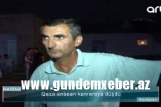 ​“Gördüm sürətlə gəldi vurdu” – Qəza anbaan kameralara düşdü