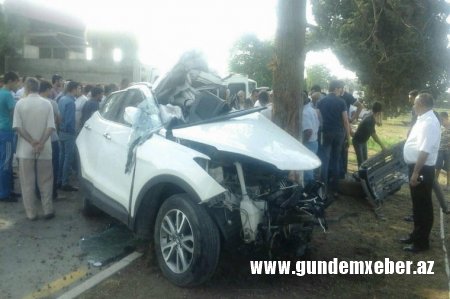 Azərbaycanda vəzifəli şəxs qəzada öldü - YENİLƏNİB - FOTO