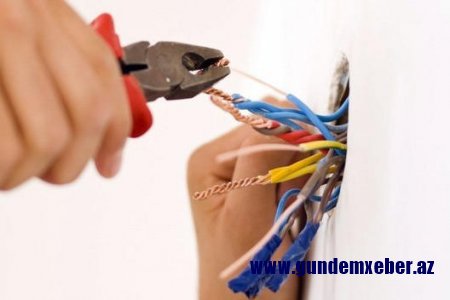 54 yaşlı kişini elektrik cərəyanı vurdu