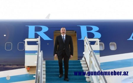İlham Əliyev Türkiyəyə səfər edib
