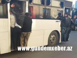 Bakıda avtobus özbaşınalığı - VİDEO