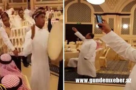 Bəy toyuna gələnlərə iPhone 8 payladı